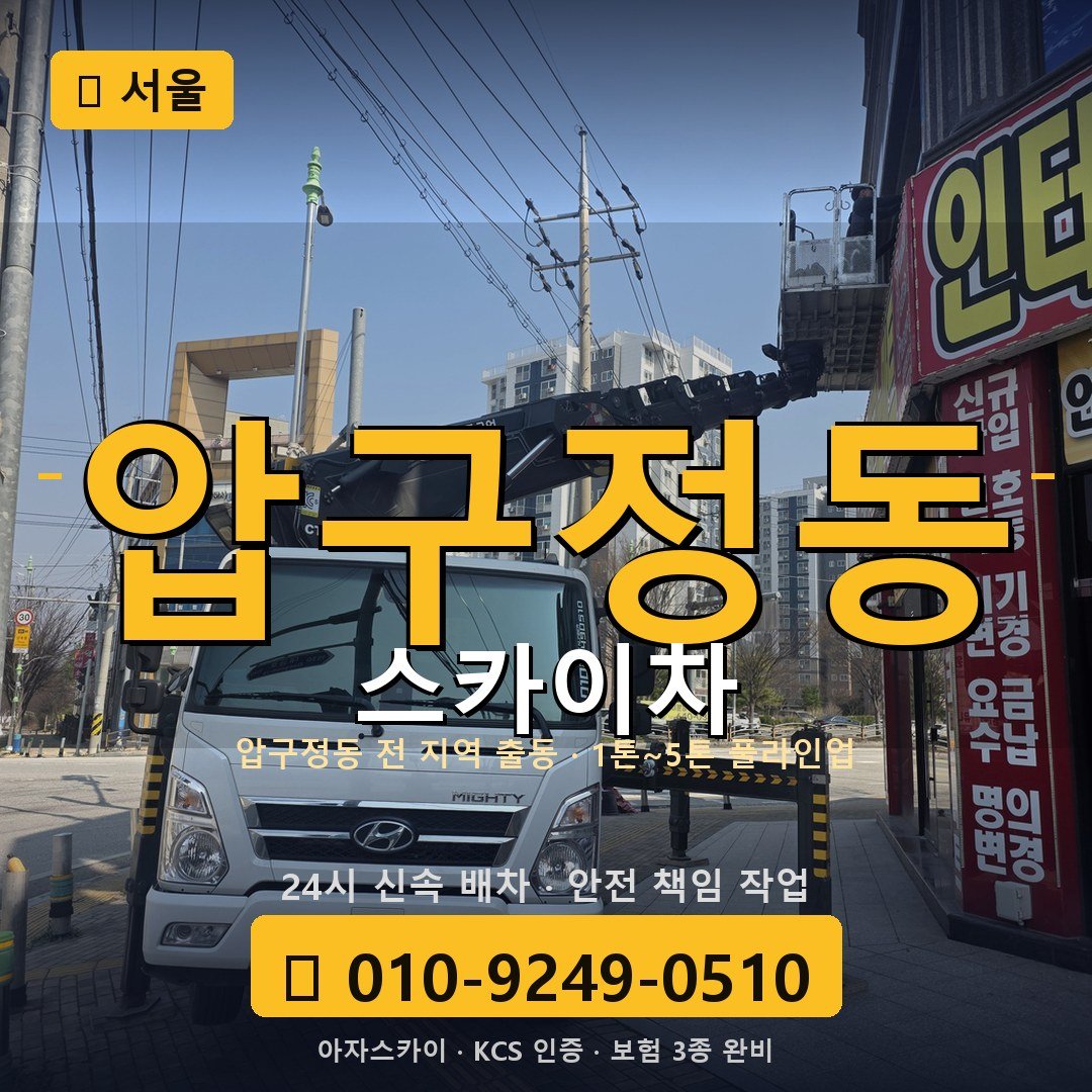 서울 압구정동 스카이차 - 아자스카이